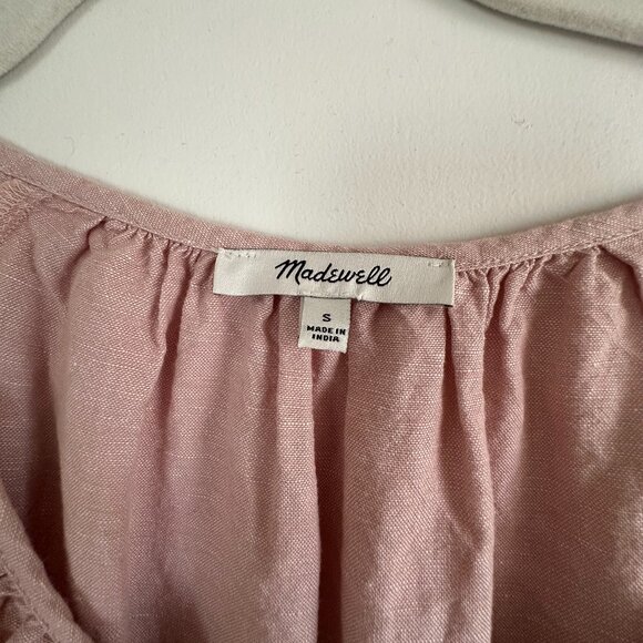 Madewell Pink Tiered Mini Dress - Picture 2 of 3